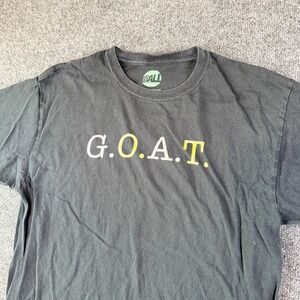 Goat T Shirt‎ Mens Large Black Cotton Crew Neck Everyone Is Rad Casual Crewneck
